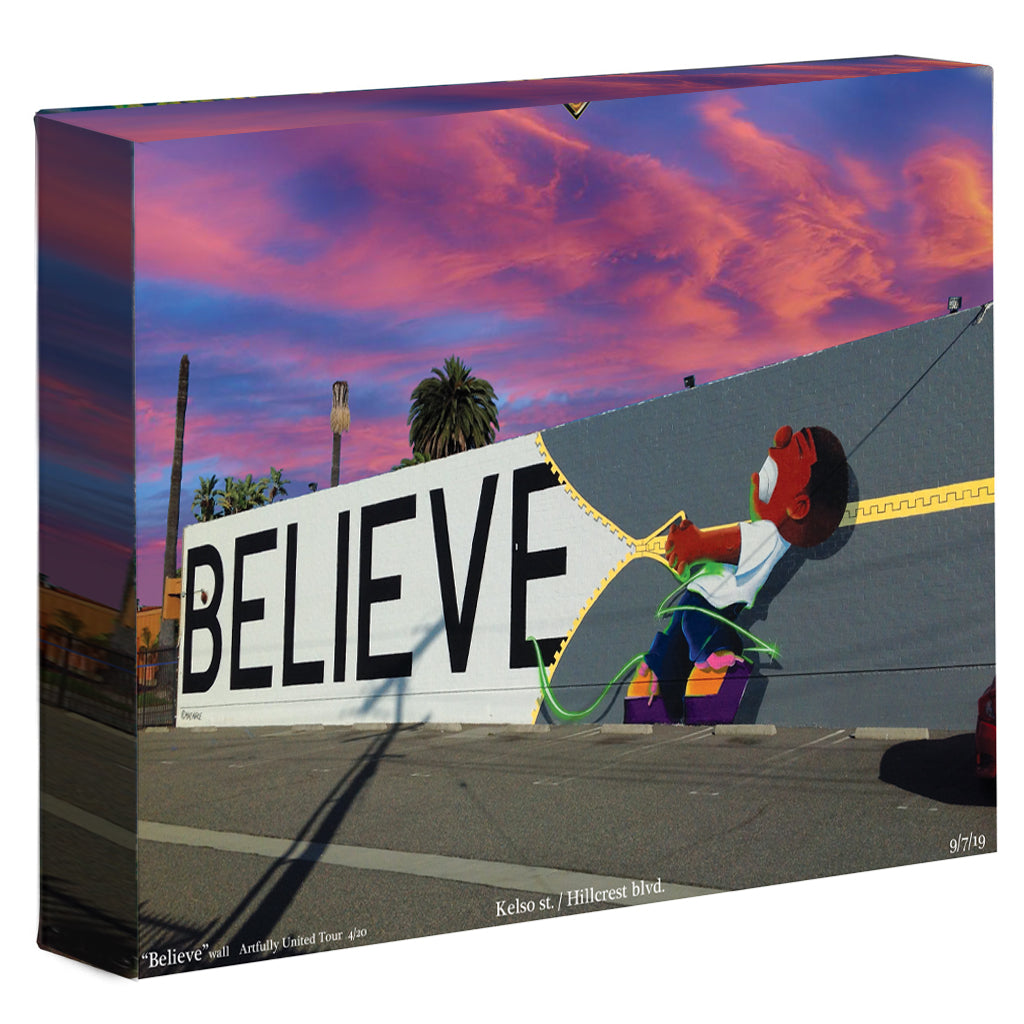Artfully United's "Believe" wall print