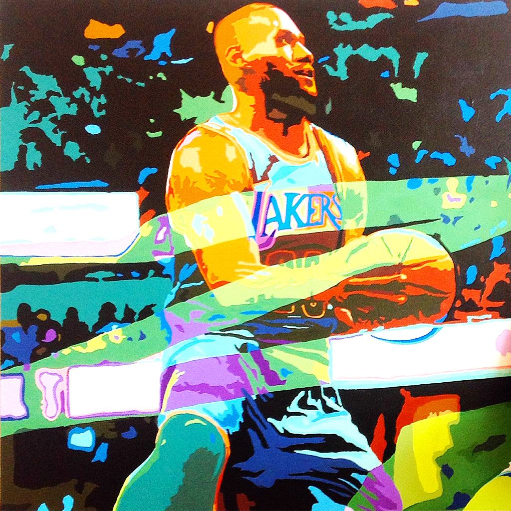 Custom Lebron James Painting