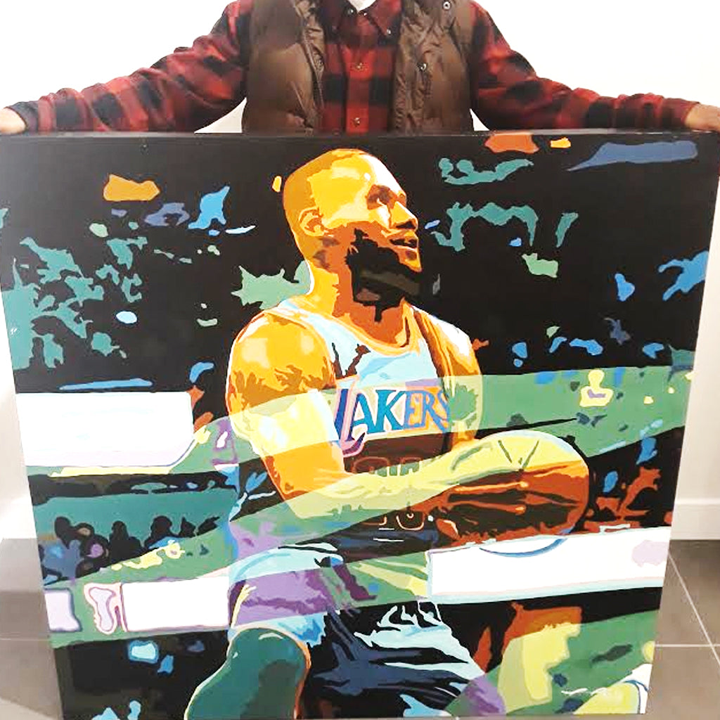 Custom Lebron James Painting