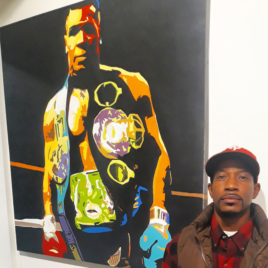 Custom Mike Tyson "Young Champ" Painting