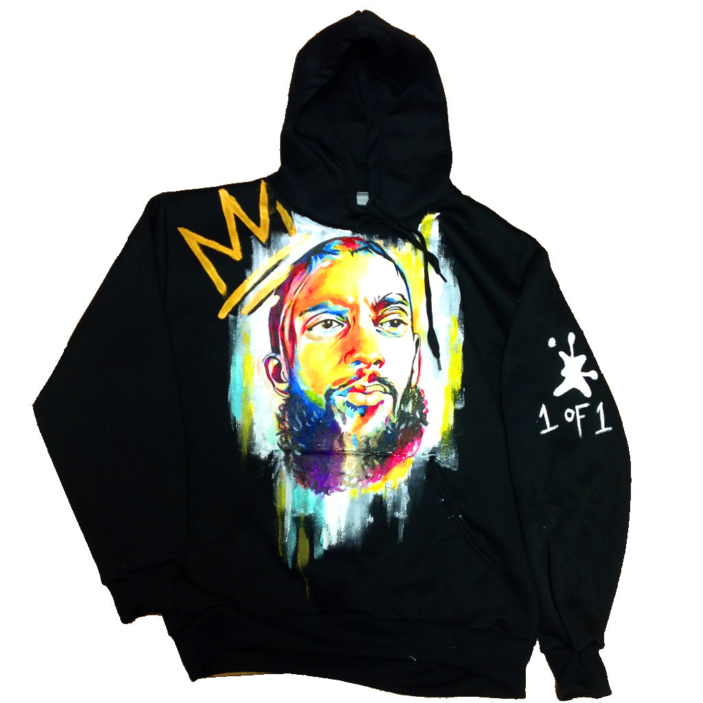 Custom "Neighborhood Art" Nipsey Hussle Hoodie