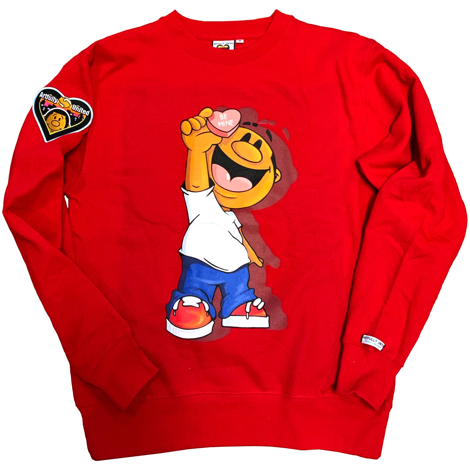 Powerful Paul Valentine's "Be Mine" Crewneck Sweater