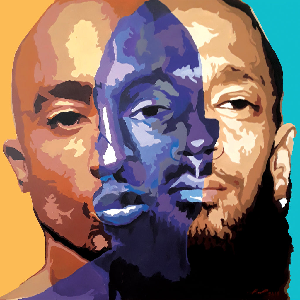 "Two Men One Vision" 2pac and Nipsey Hussle artwork print