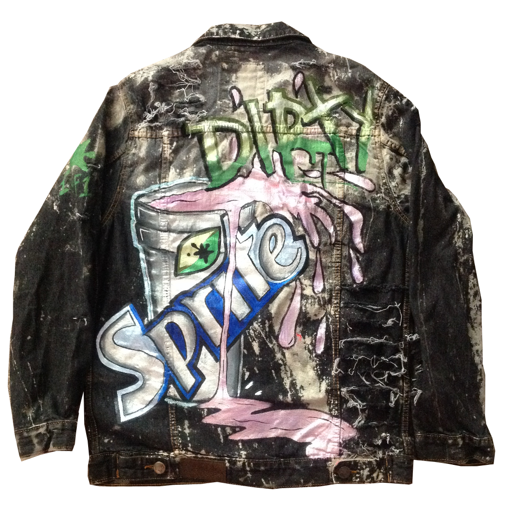 Custom Dirty Sprite Jean Jacket - BYN Customs