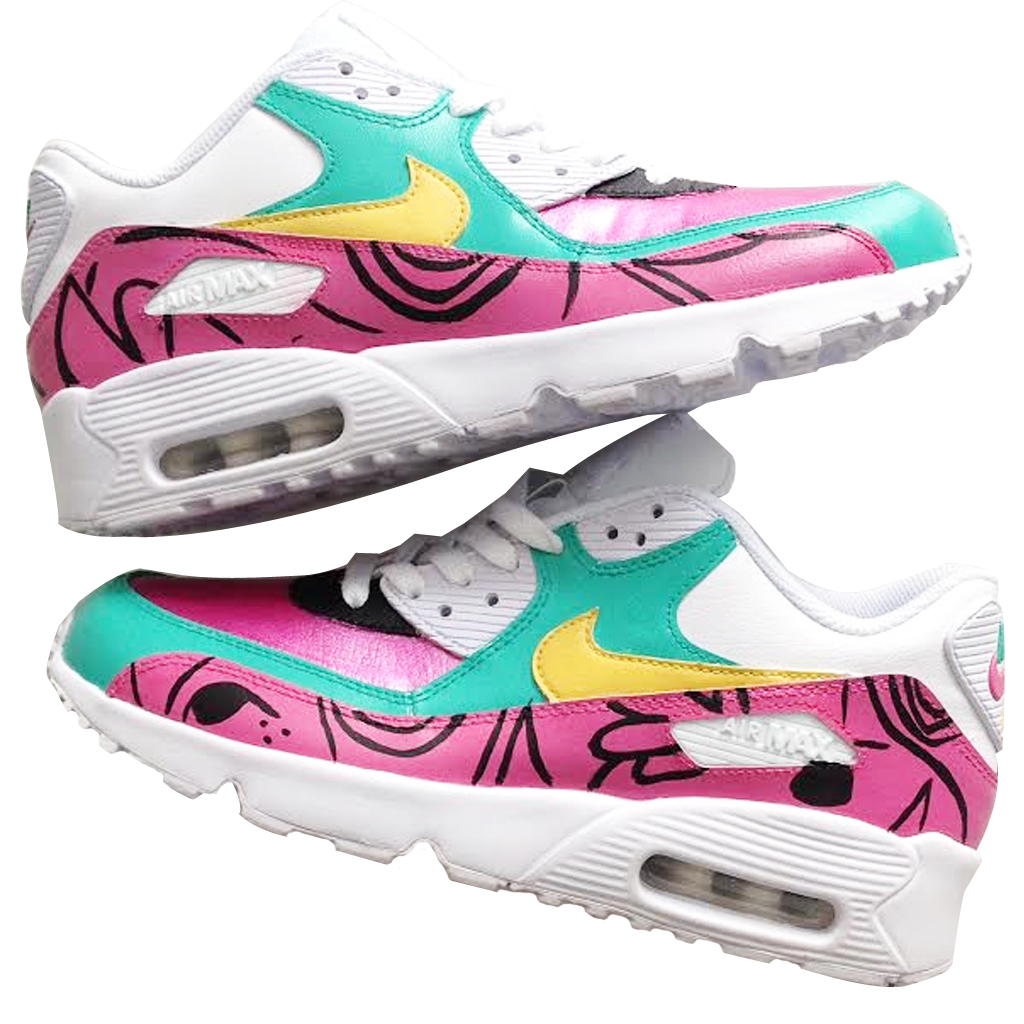 Custom Aqua Patrol Nike Airmax 90's - BYN Customs - 1