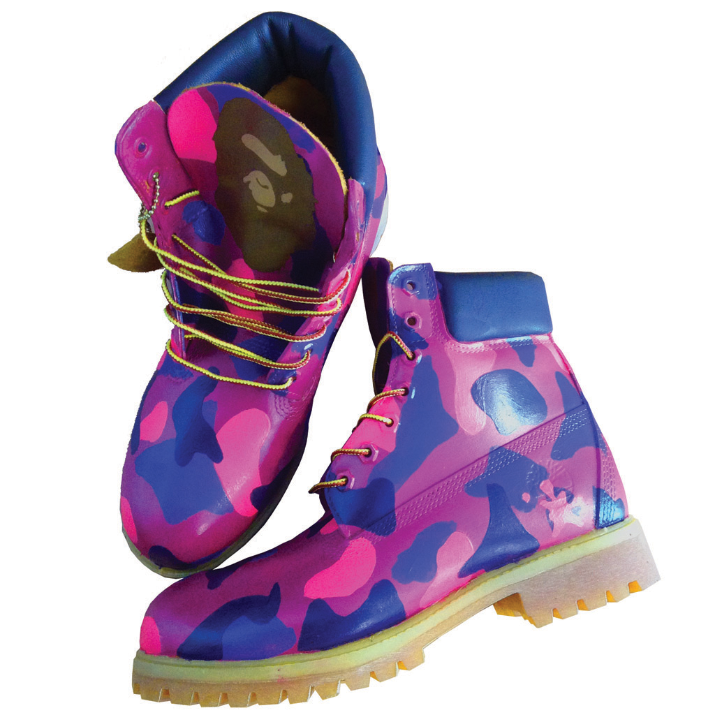 Custom Purple Camo Timberlands | BYN Customs