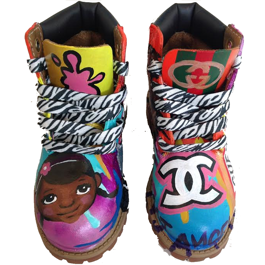 Girl Code Custom Timberlands - BYN Customs - 4