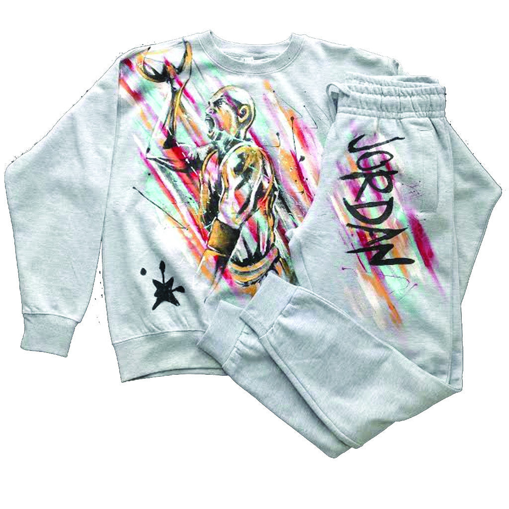 Michael Jordan Crewneck and Jogger set - BYN Customs - 1