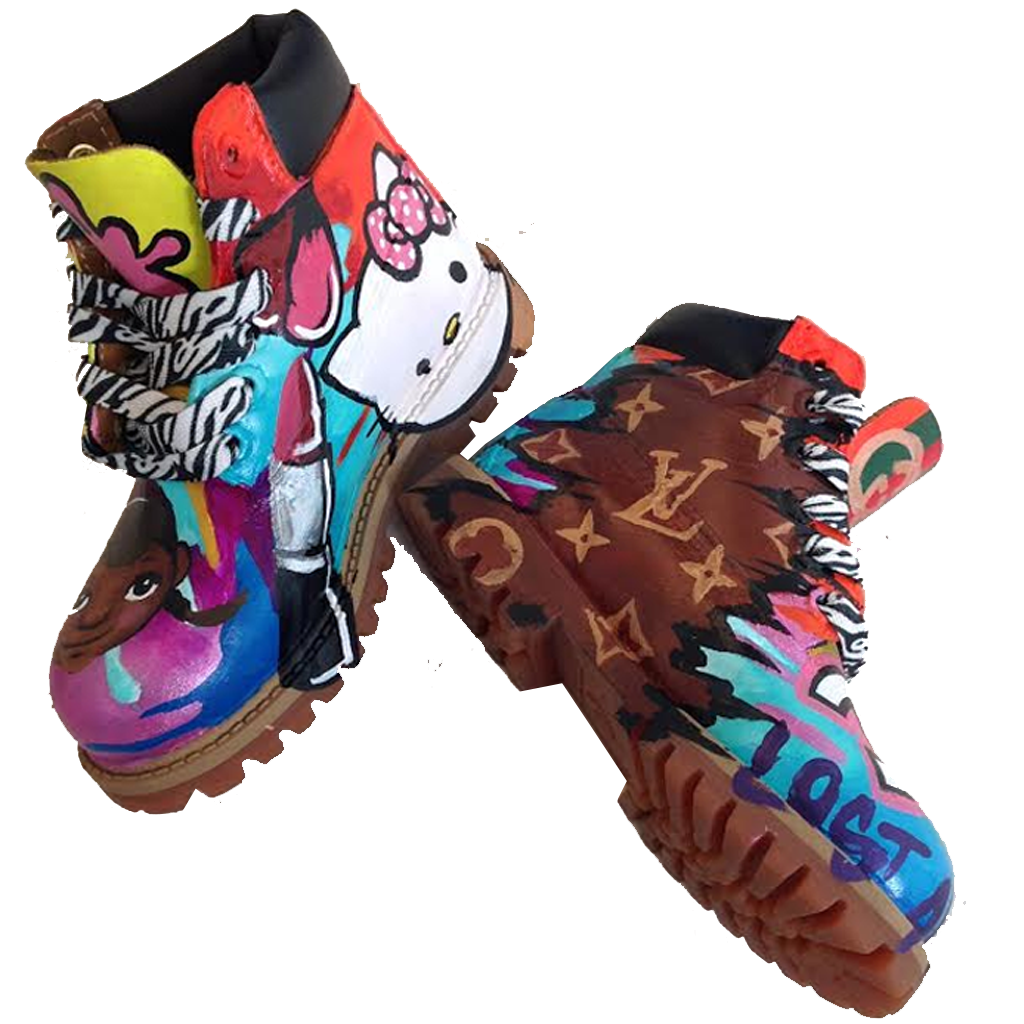 Girl Code Custom Timberlands - BYN Customs - 1