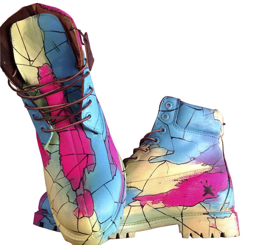 Custom Tropical Earthquake Timberlands - BYN Customs - 1