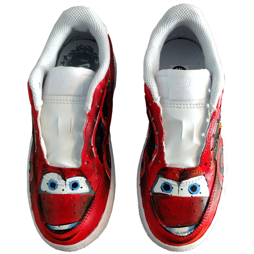 Custom Baby Lightning McQueen Force Ones - BYN Customs - 2
