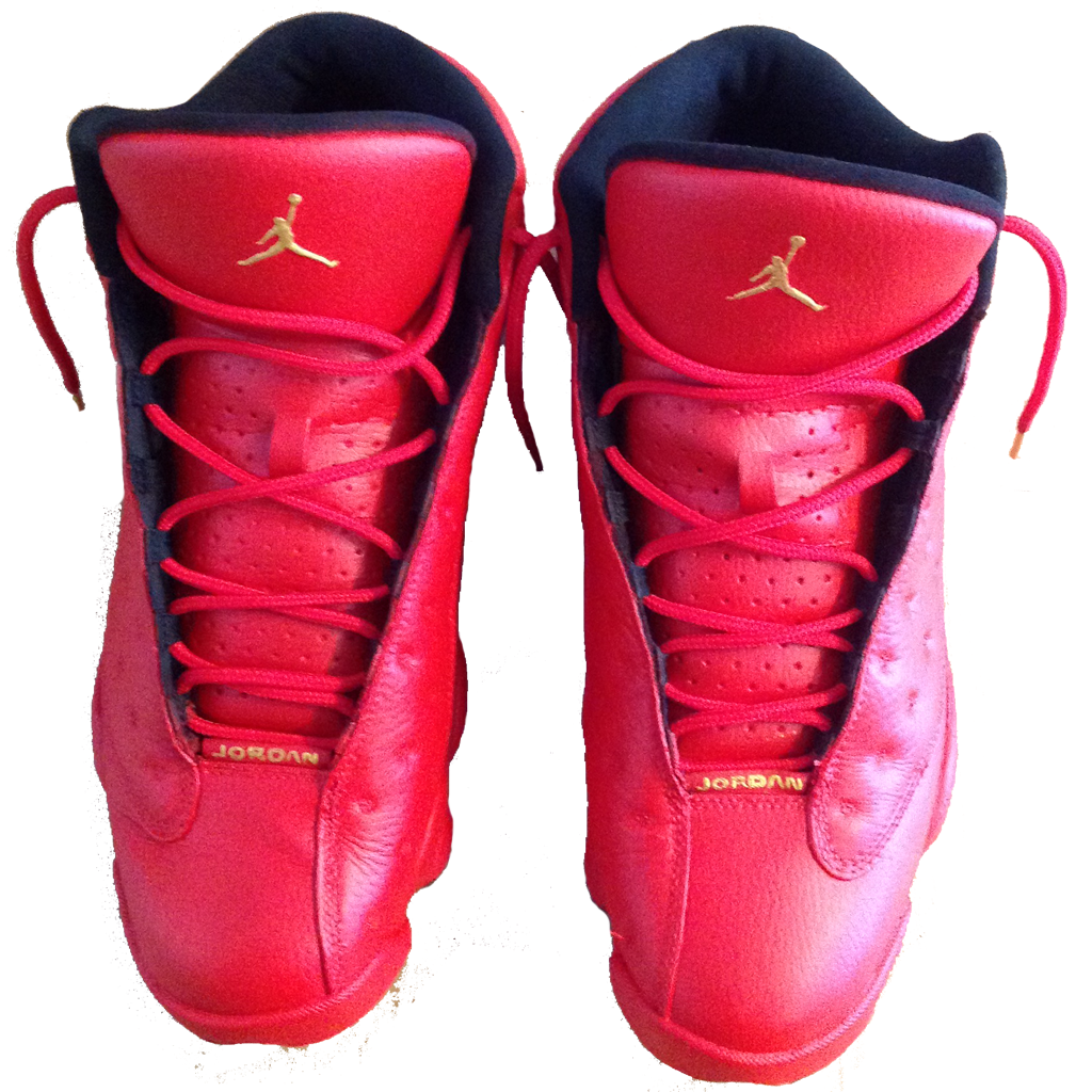 Red October Jordan 13's - BYN Customs - 2