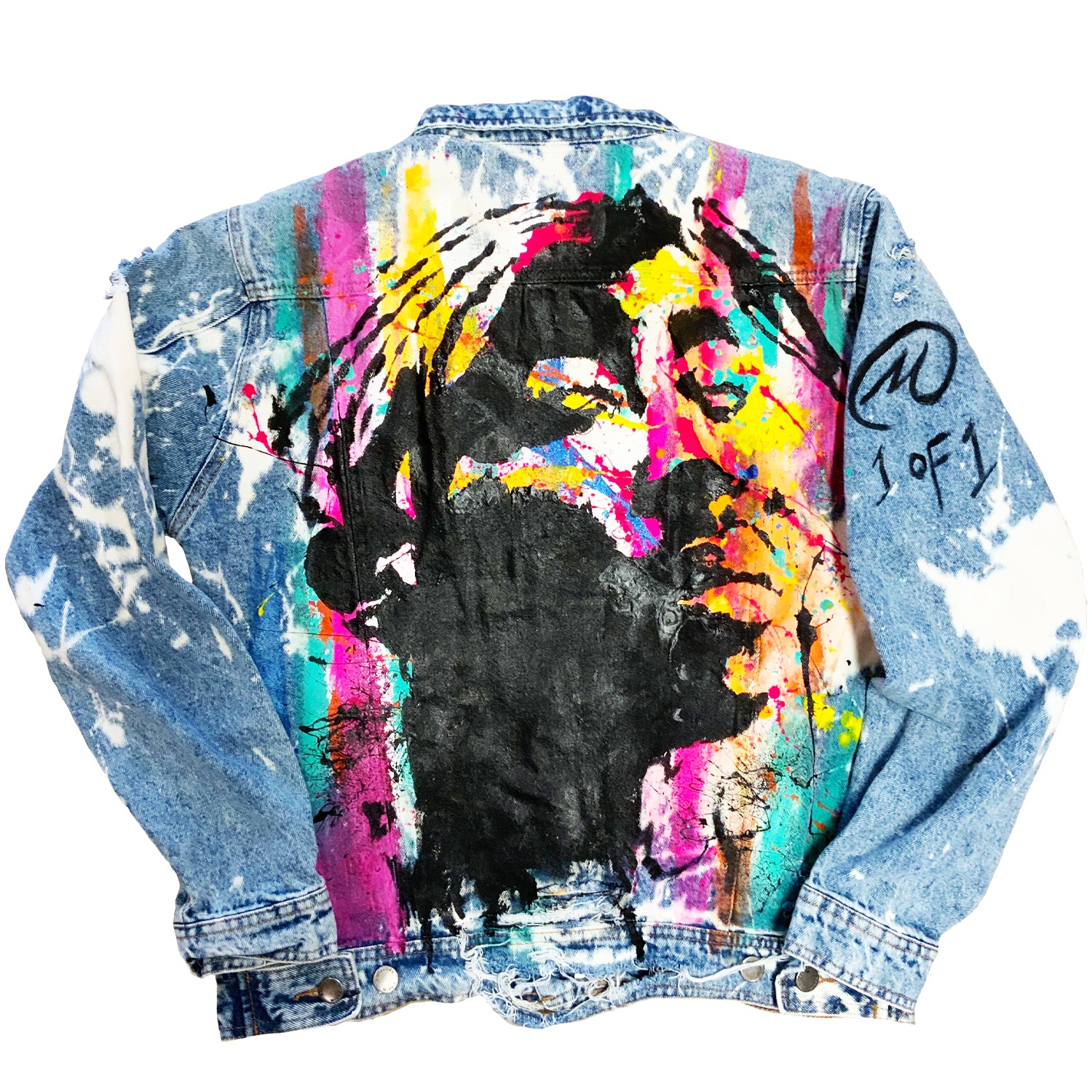 Custom 2pac"Color Box" Jean Jacket