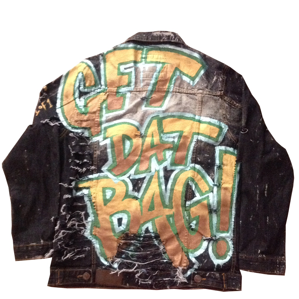 Custom "Get Dat Bag" Jean Jacket - BYN Customs