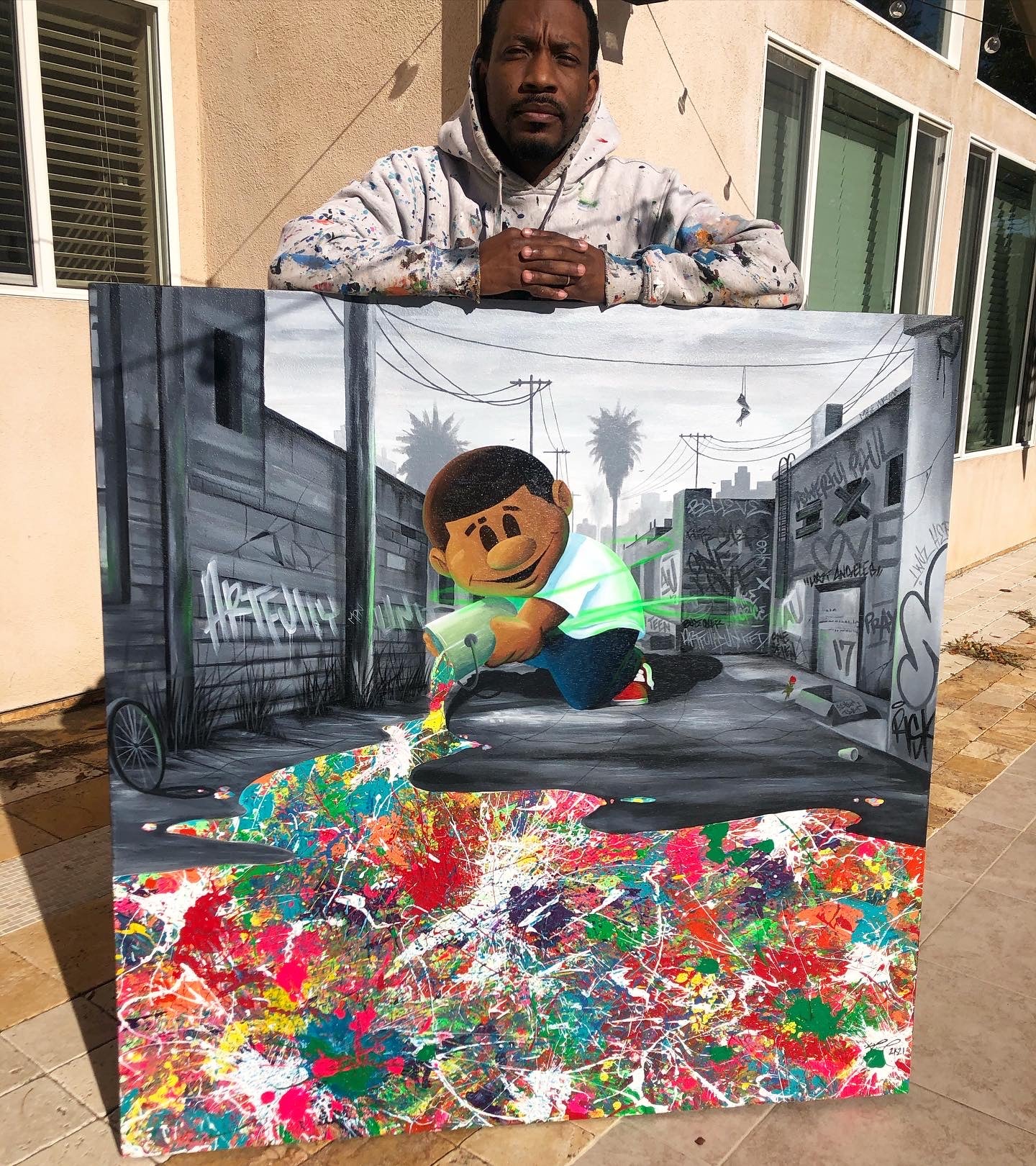 Powerful Paul "Spread The Love" Painting