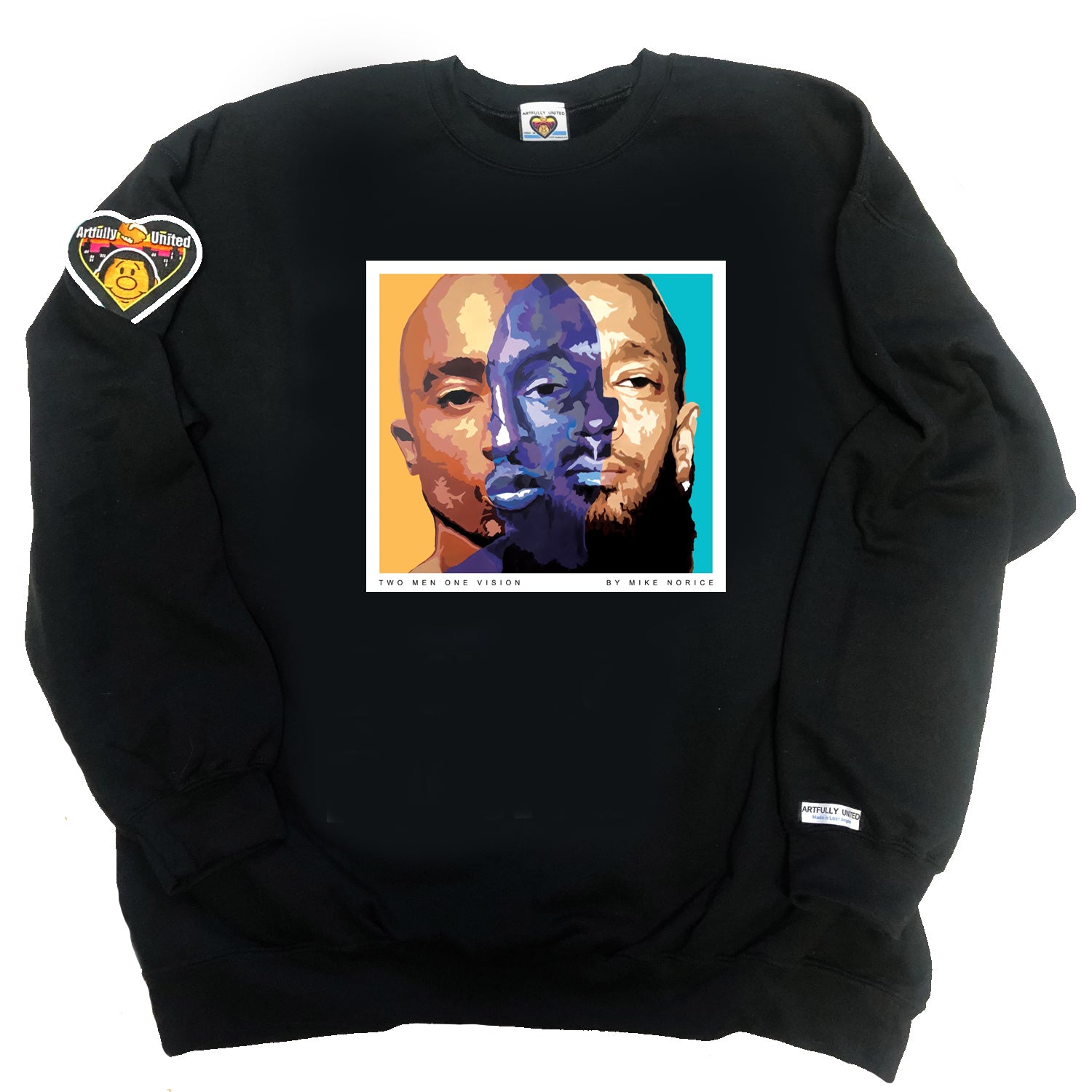 Two Men One Vision (Pac and Nipsey) Crewneck Black