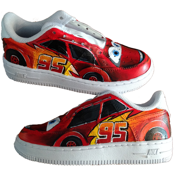 Custom Baby Lightning McQueen Force Ones - BYN Customs - 1