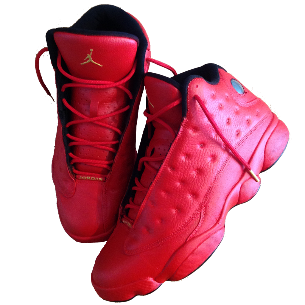 Red October Jordan 13's - BYN Customs - 1