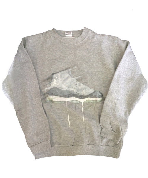 Custom Cool Grey Jordan 11 Crewneck Sweater - BYN Customs