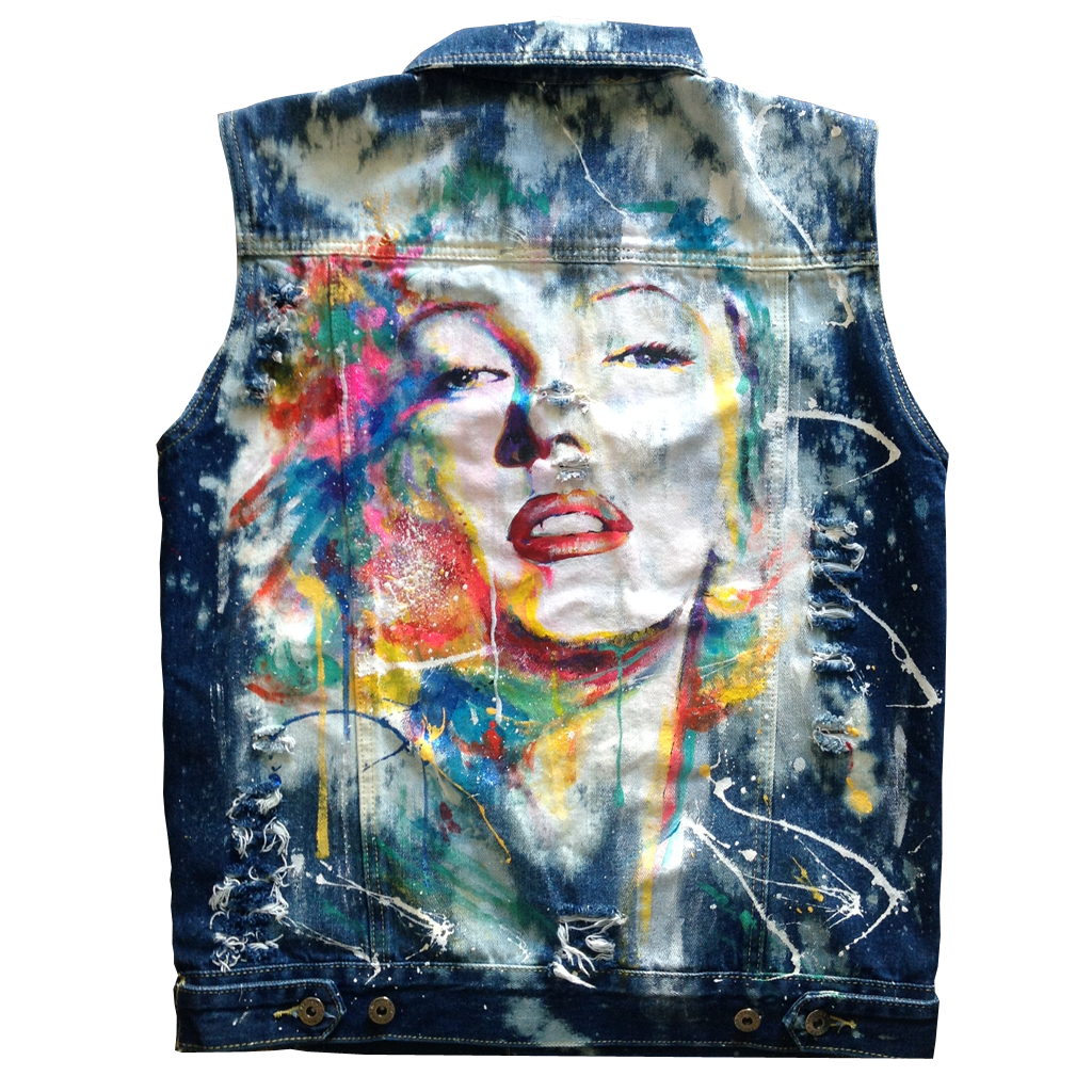 Custom "Monroe" Jean Jacket Vest